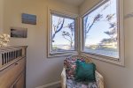 Charming reading nook in the master has a full ocean view